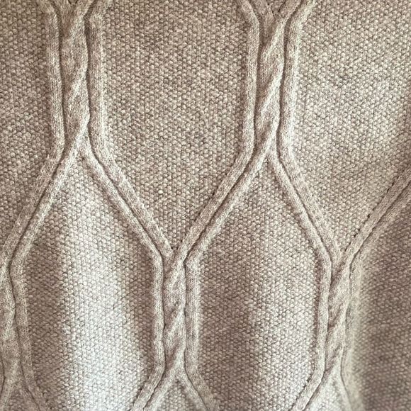 J. JILL CABLED CREW-NECK SWEATER TUNIC - SIZE SMALL PETITE - GREY HEATHER - Picture 6 of 9